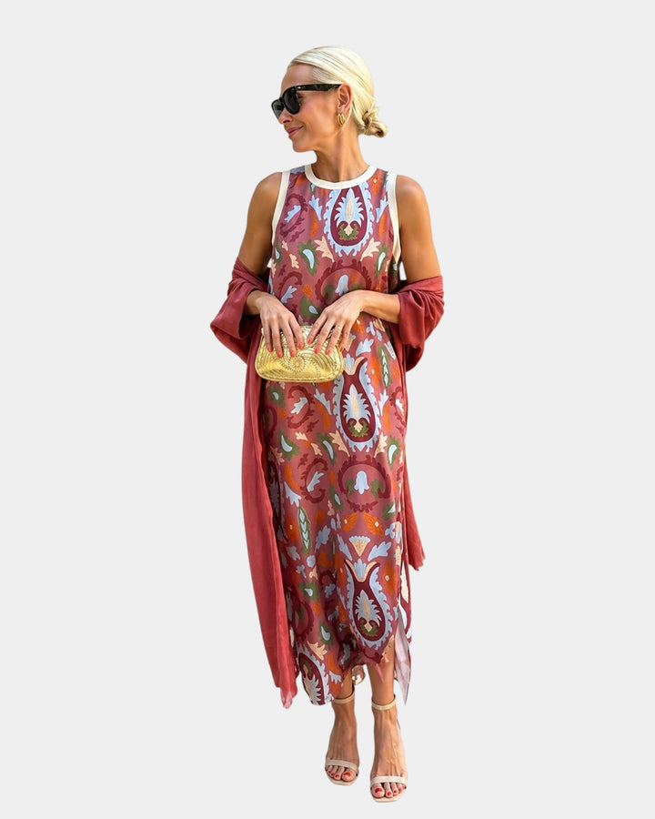 Lynette - Set met jurk en lichte gilet