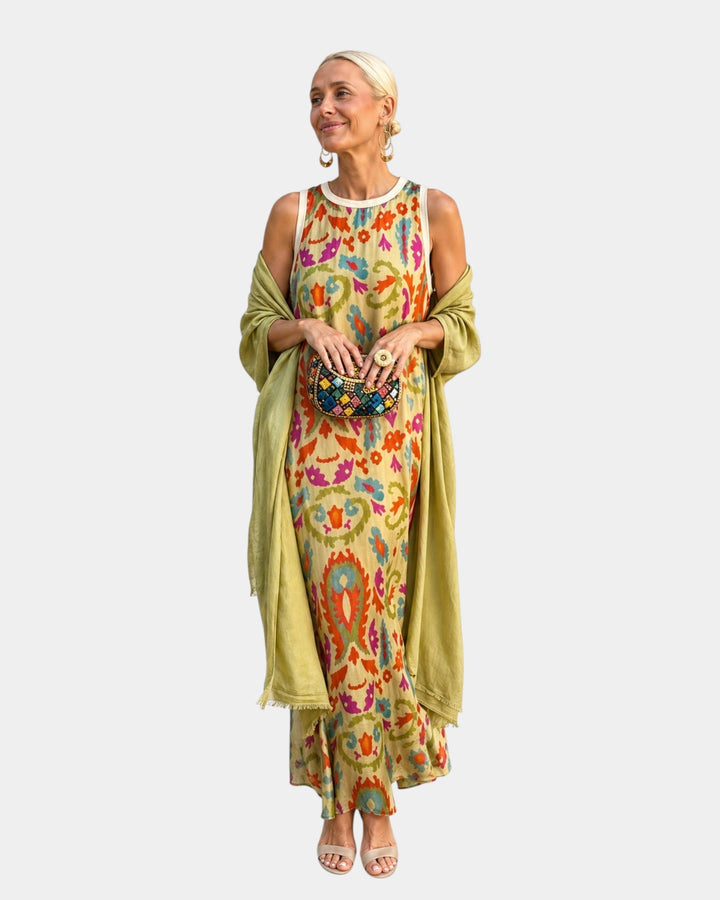 Lynette - Set met jurk en lichte gilet