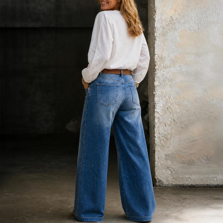 Madie - Vintage Hoge Taille Jeans