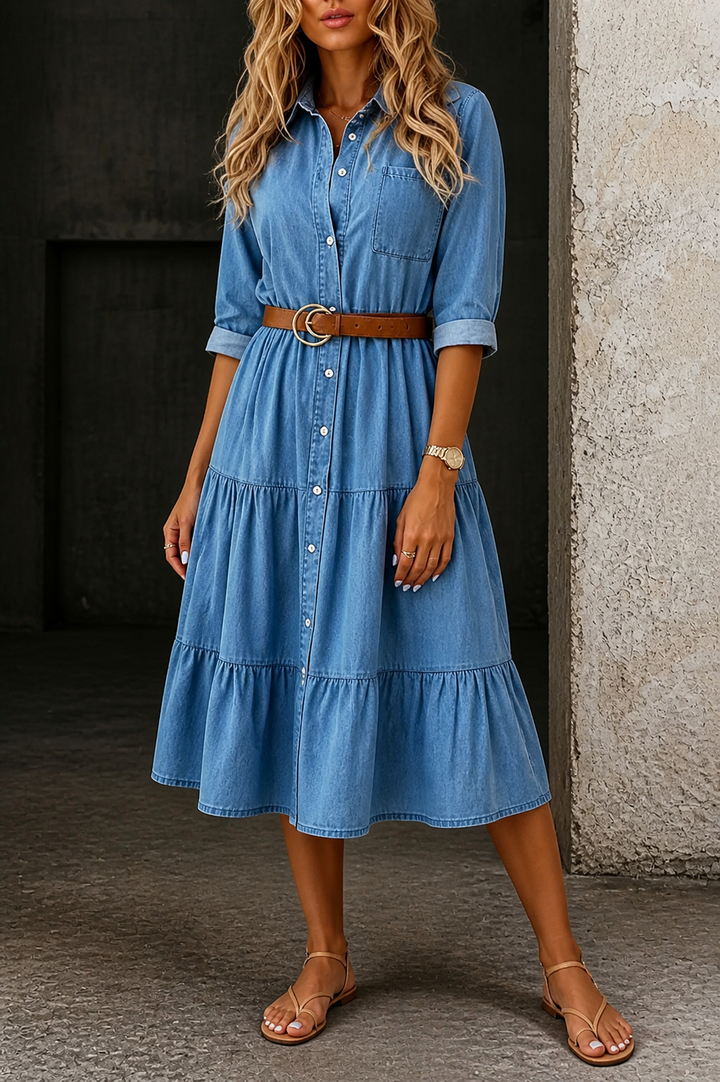 Barbara - Casual-elegante spijkerjurk