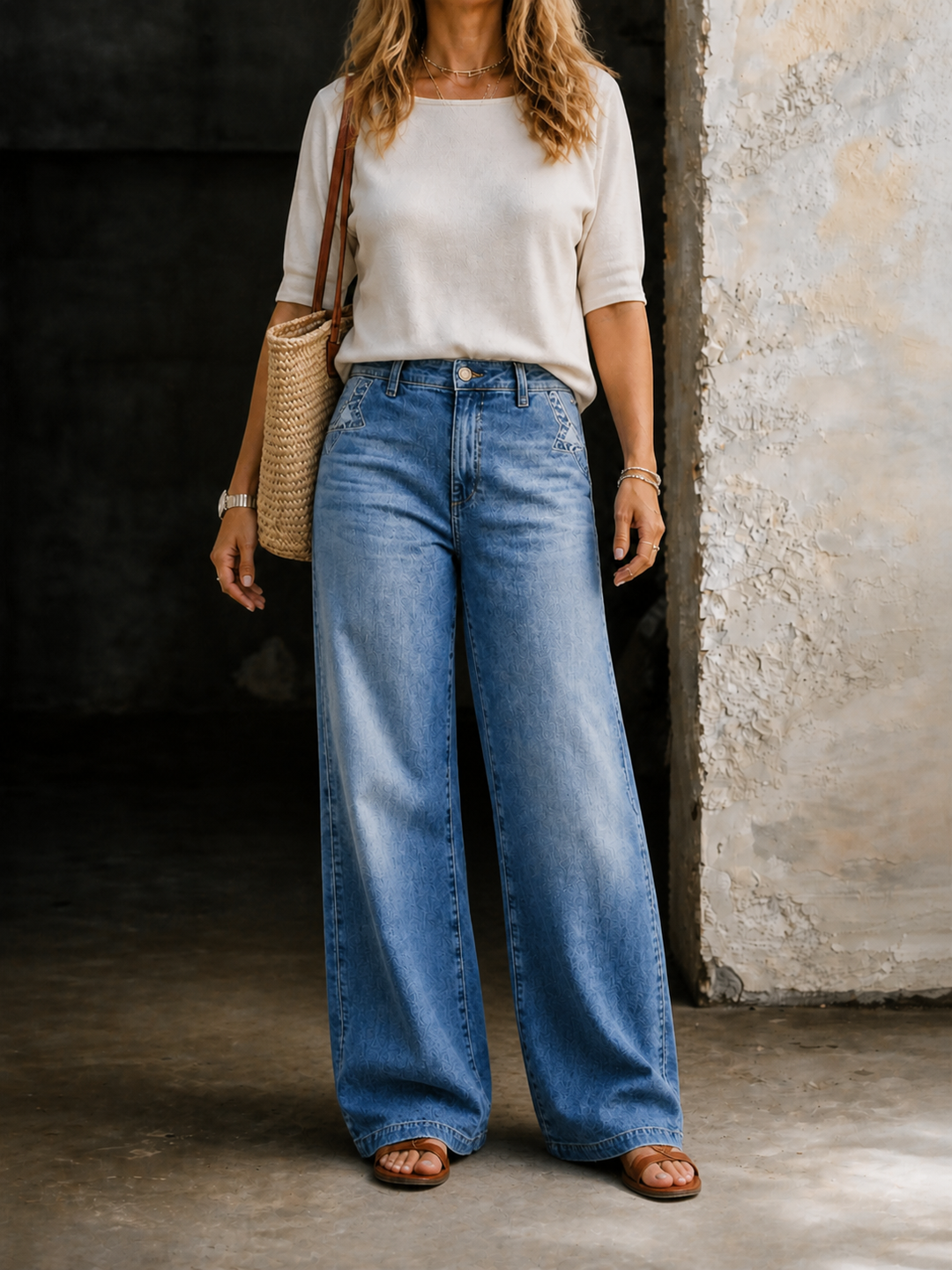 Madie - Vintage Hoge Taille Jeans