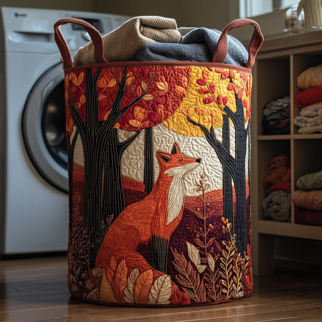 Herfst Fox Gevoerde Wasmand