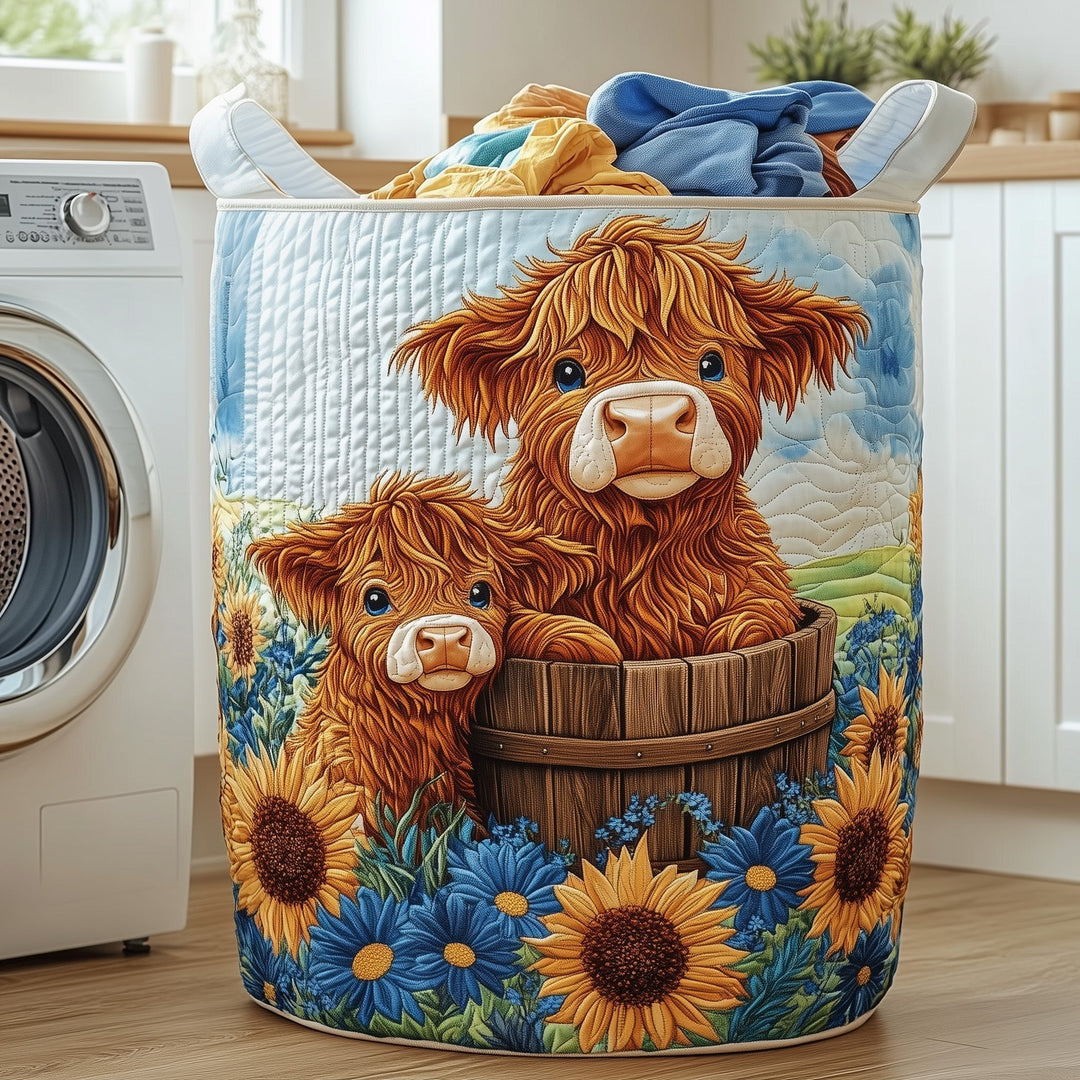 Gestoffeerde Wasmand Hoogland Koe