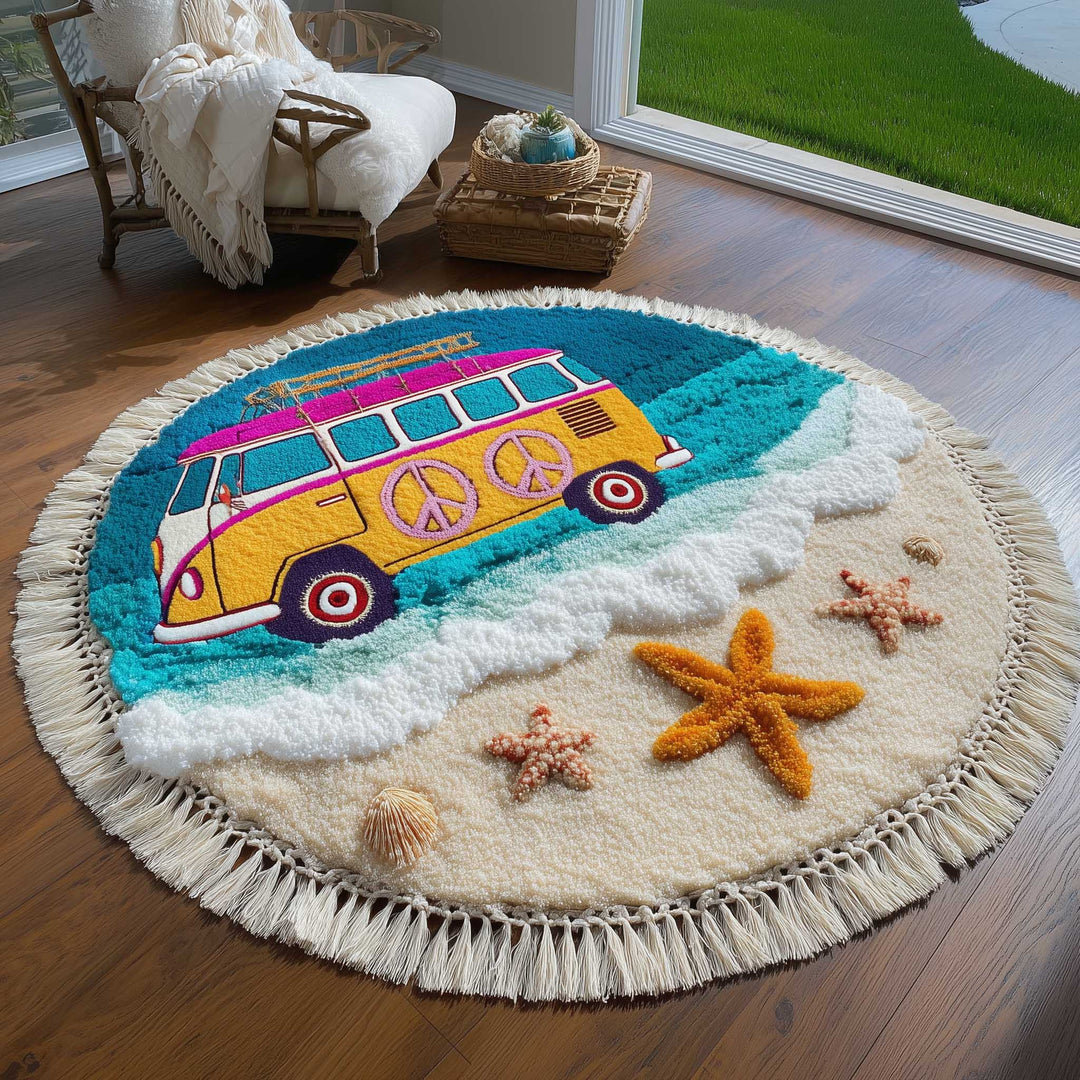 Ronde Strandhanddoek Free Spirit Van
