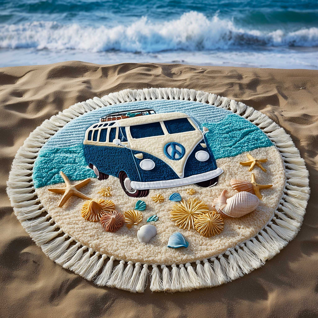 Ronde Strandhanddoek Vrije Geest Van