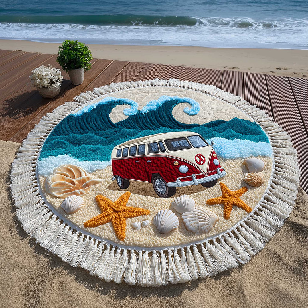 Gratis Spirit Van Ronde Strandhanddoek