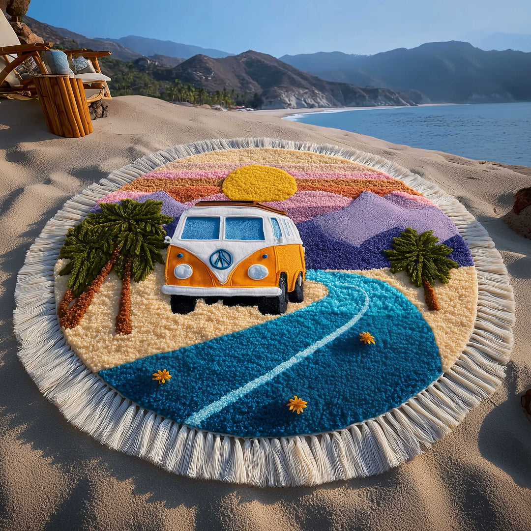 Gratis Spirit Van Ronde Strandhanddoek