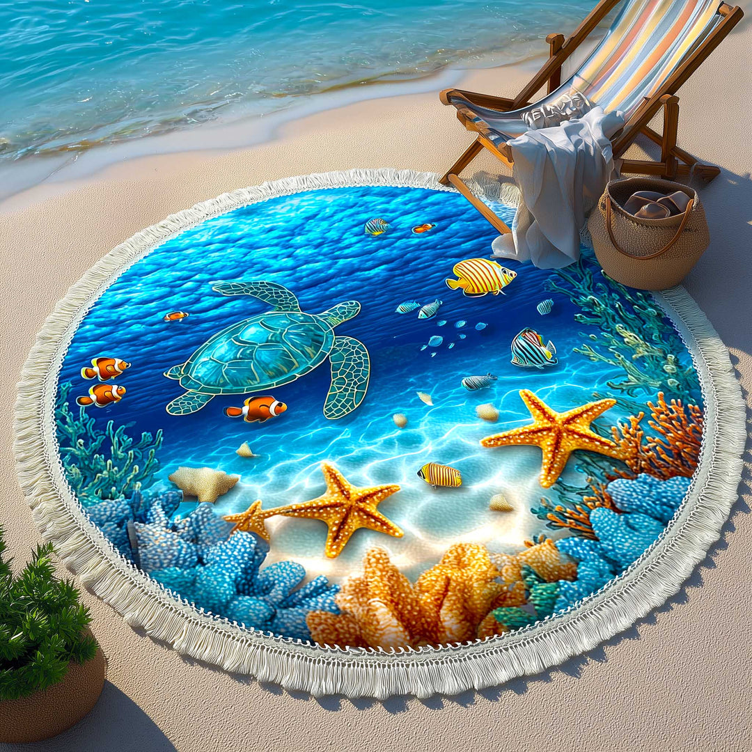 Ronde Strandhanddoek Ocean Breeze