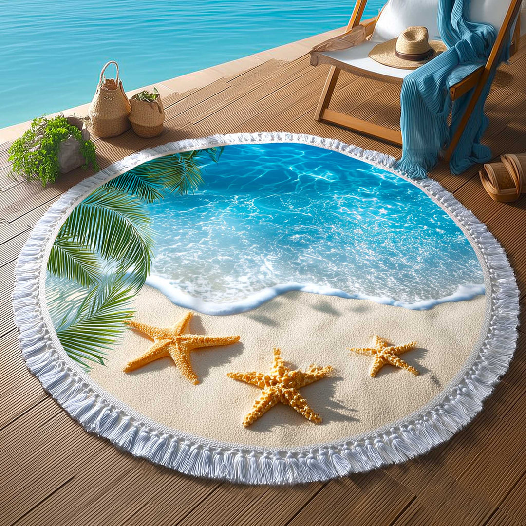 Ronde Strandhanddoek Ocean Breeze