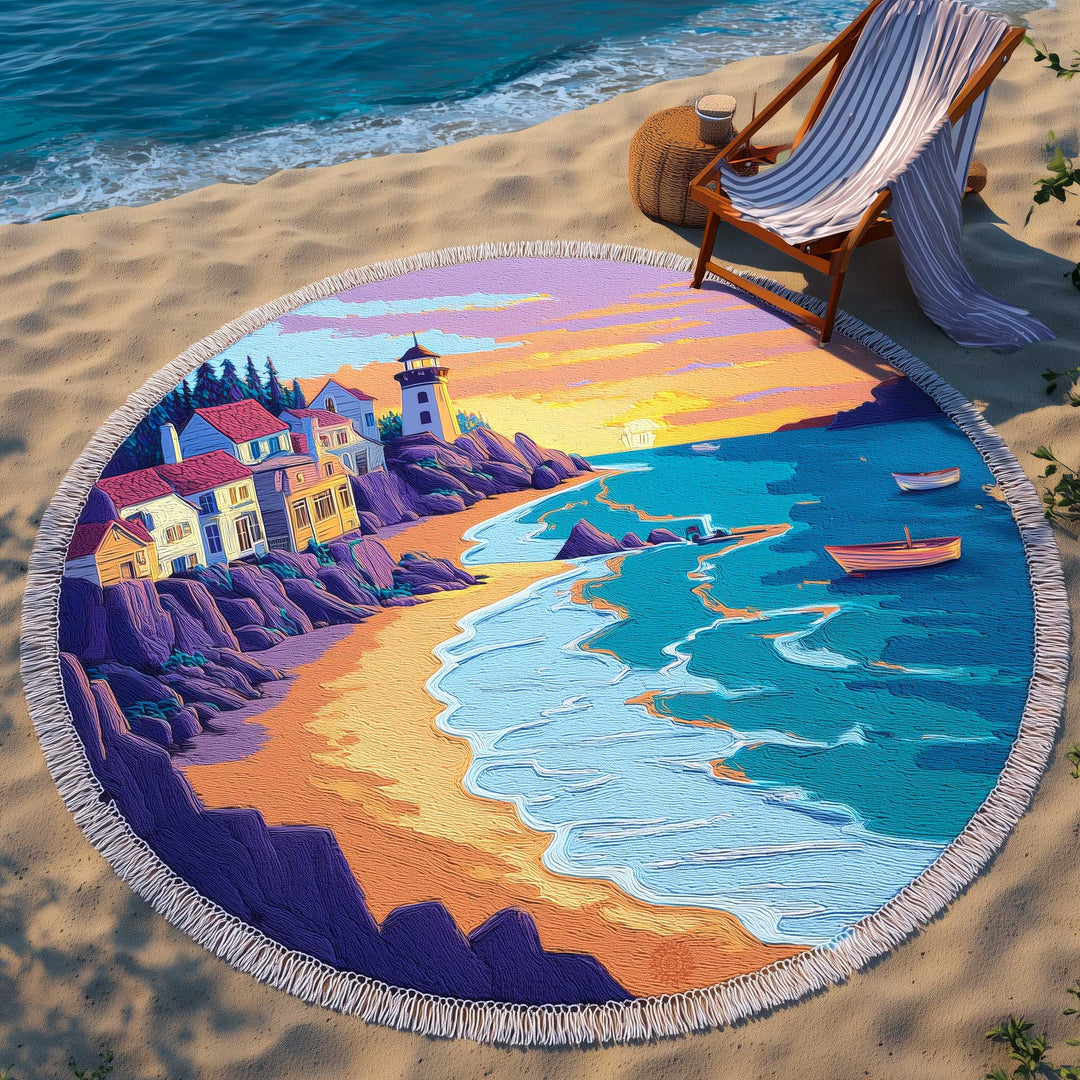 Ronde Strandhanddoek Ocean Breeze