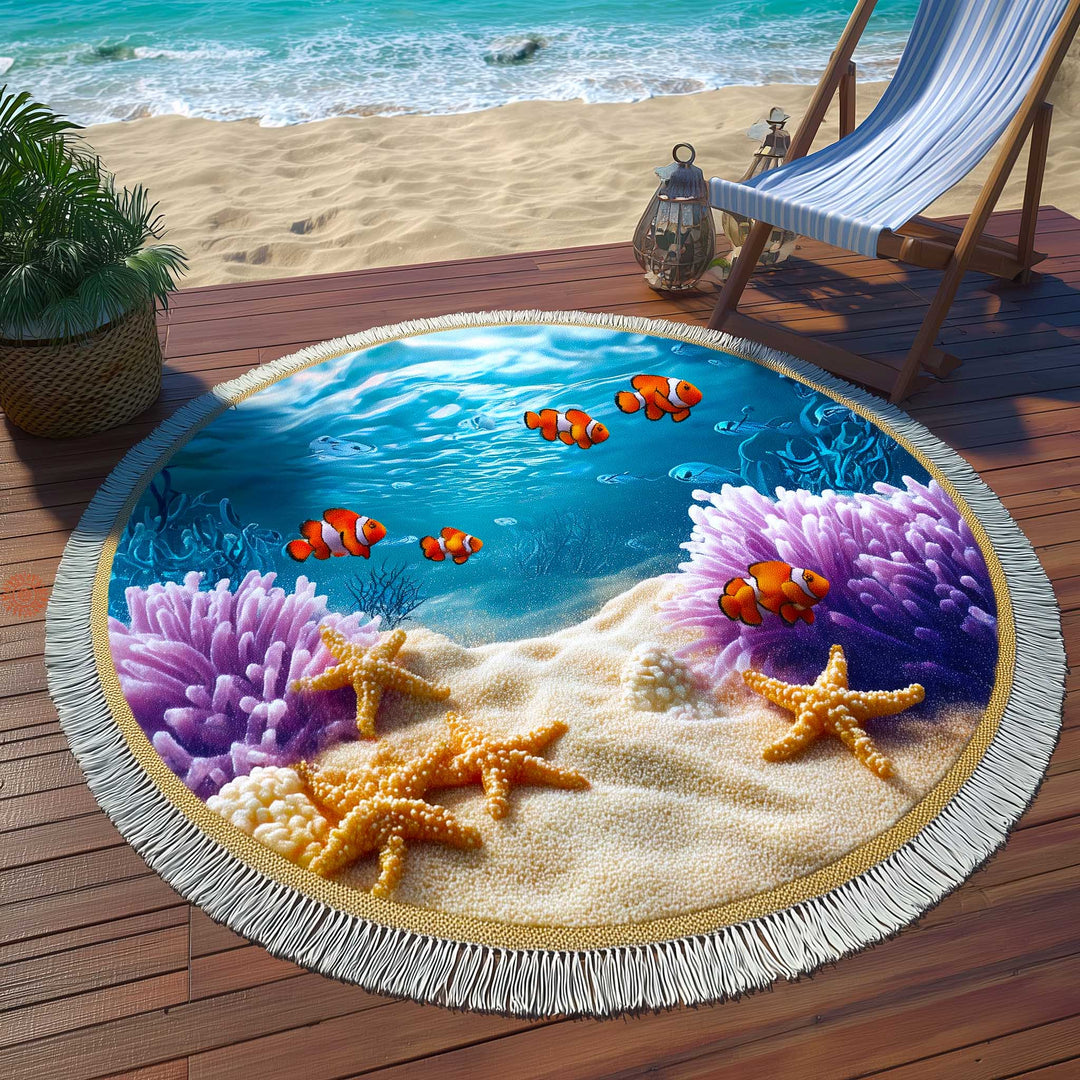 Ronde Strandhanddoek Ocean Breeze