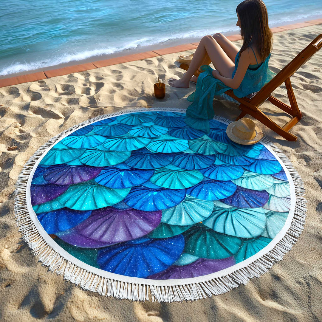 Ronde Strandhanddoek Ocean Breeze