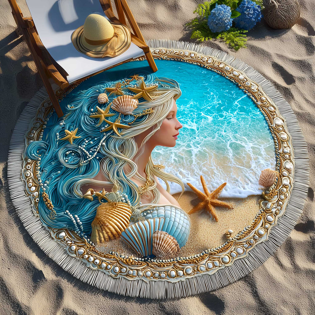 Ronde Strandhanddoek Ocean Breeze