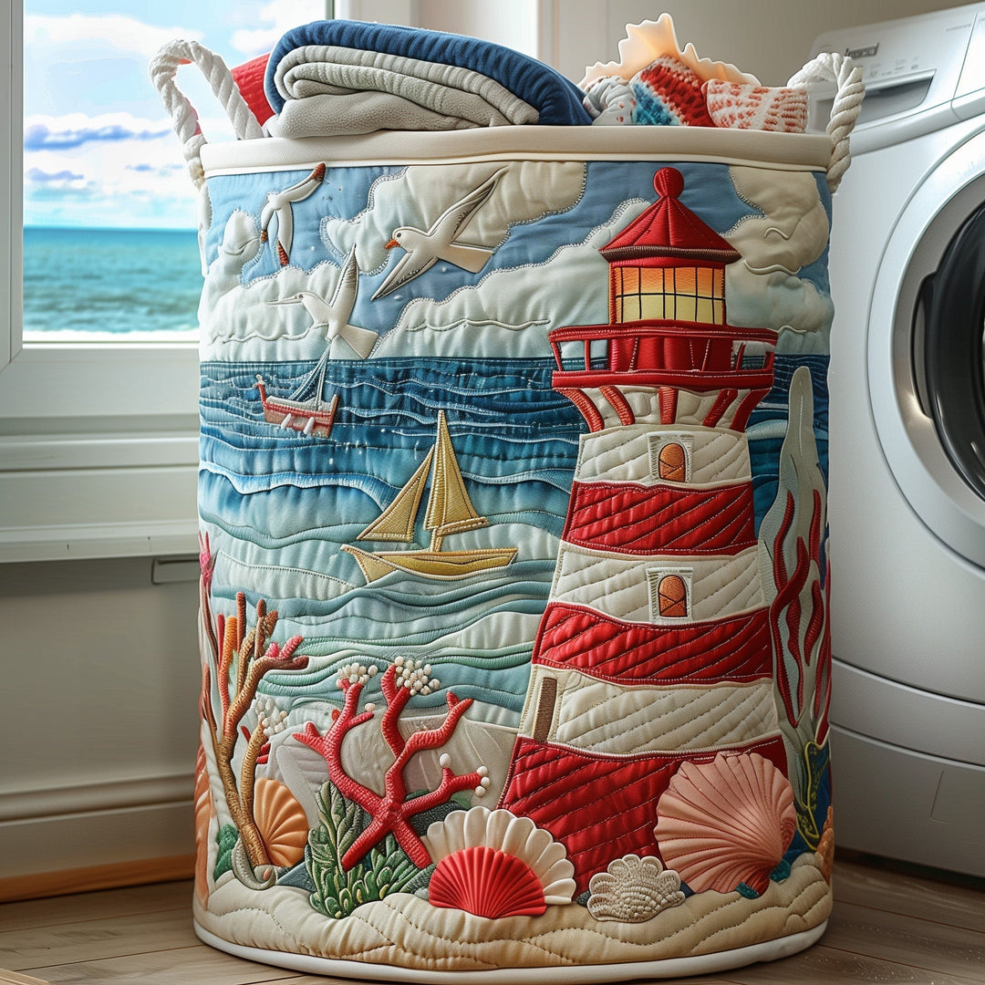 Gestoffeerde Wasmand Nautisch Licht