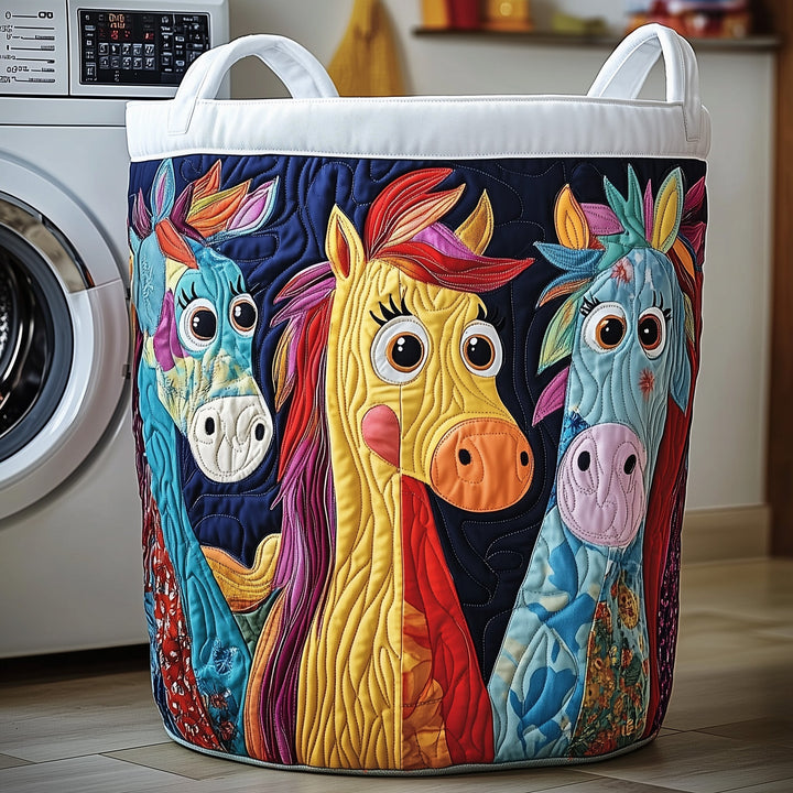 Gestoffeerde Wasmand Paard Funky