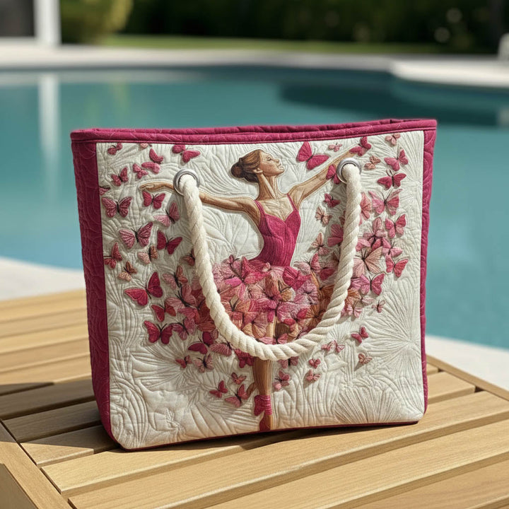 Gewatteerde Gequiltte Strandtas Ballerina