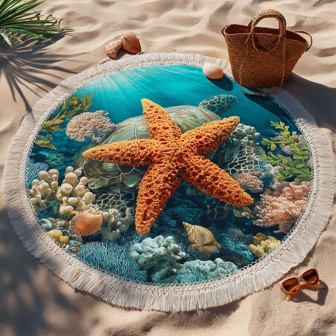 Ronde Strandhanddoek Ocean Star