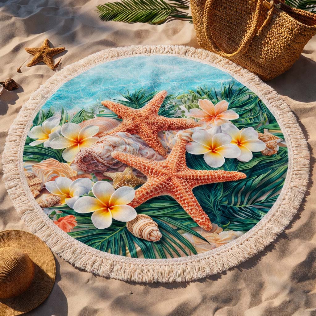 Ronde Strandhanddoek Ocean Star