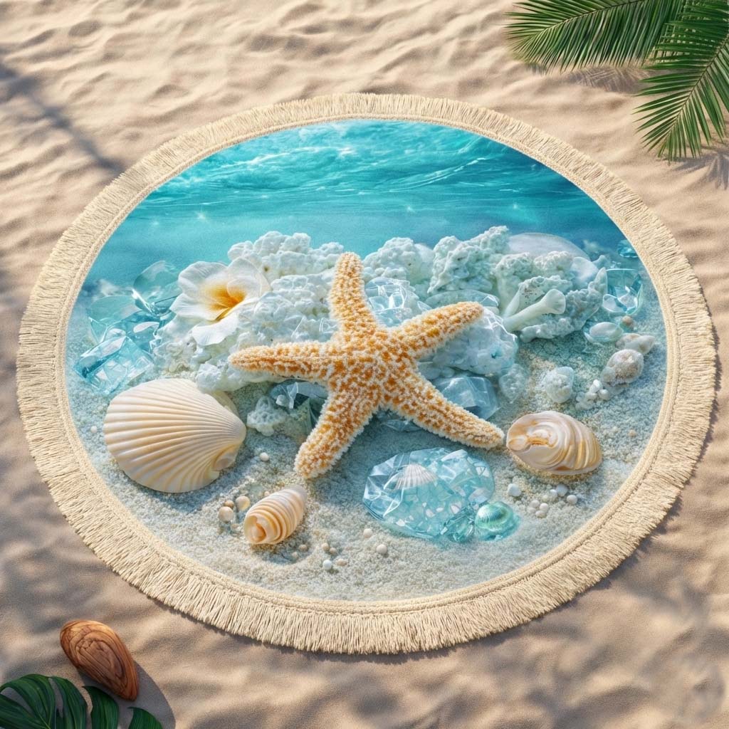 Ronde Strandhanddoek Ocean Star
