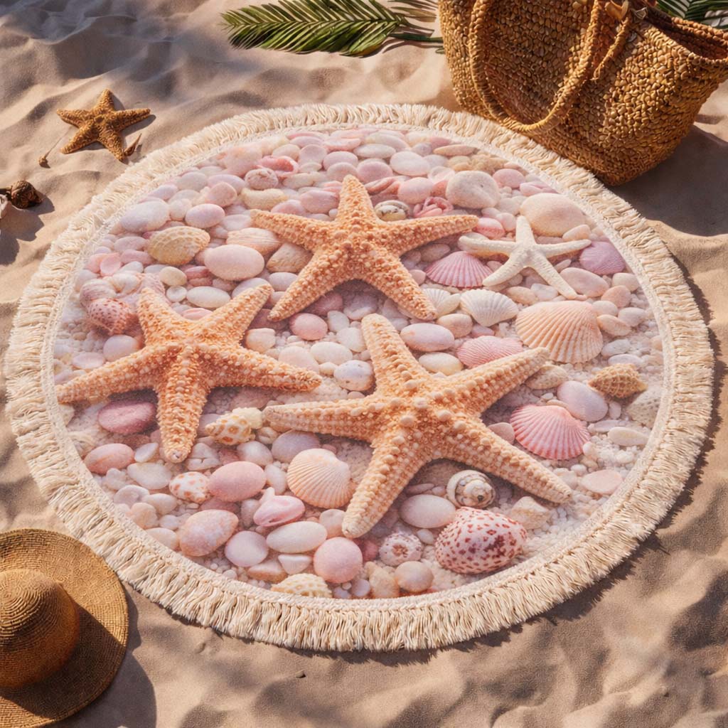 Ronde Strandhanddoek Ocean Star