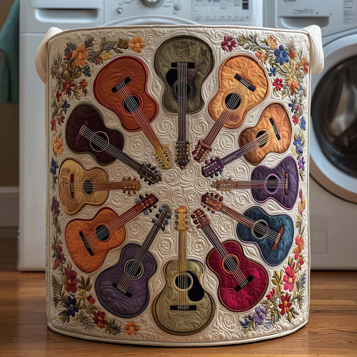 Gepolsterde wasmand Guitar Circle