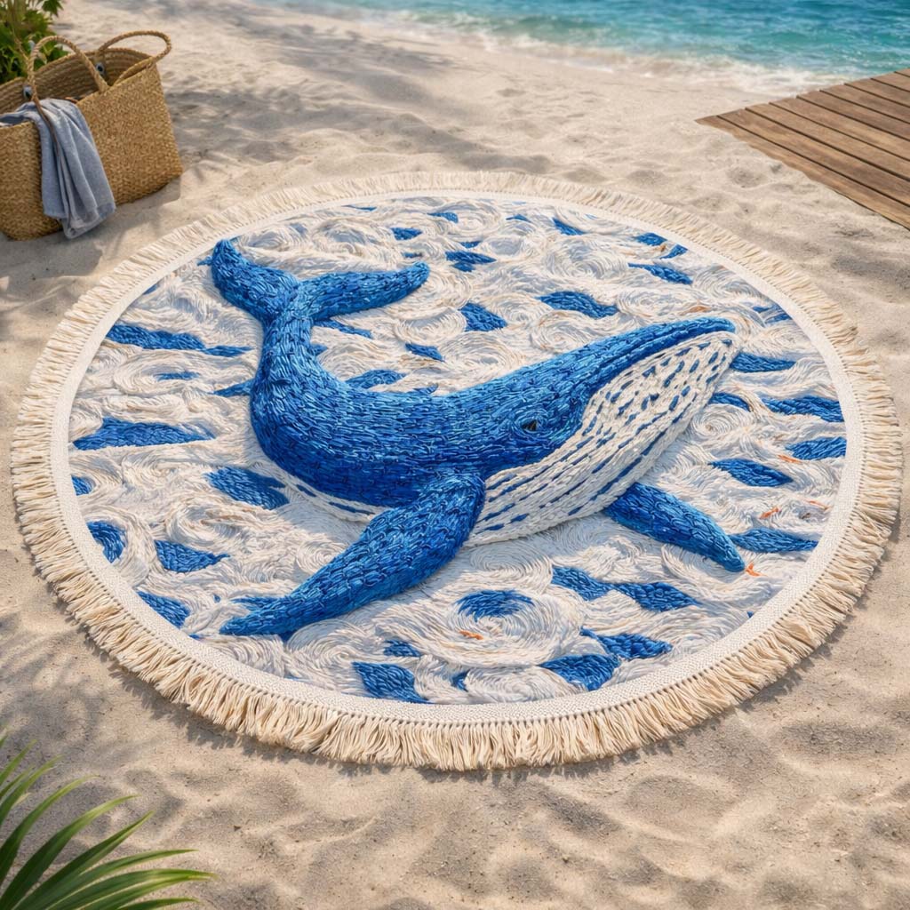 Ronde Strandhanddoek Ocean Glide