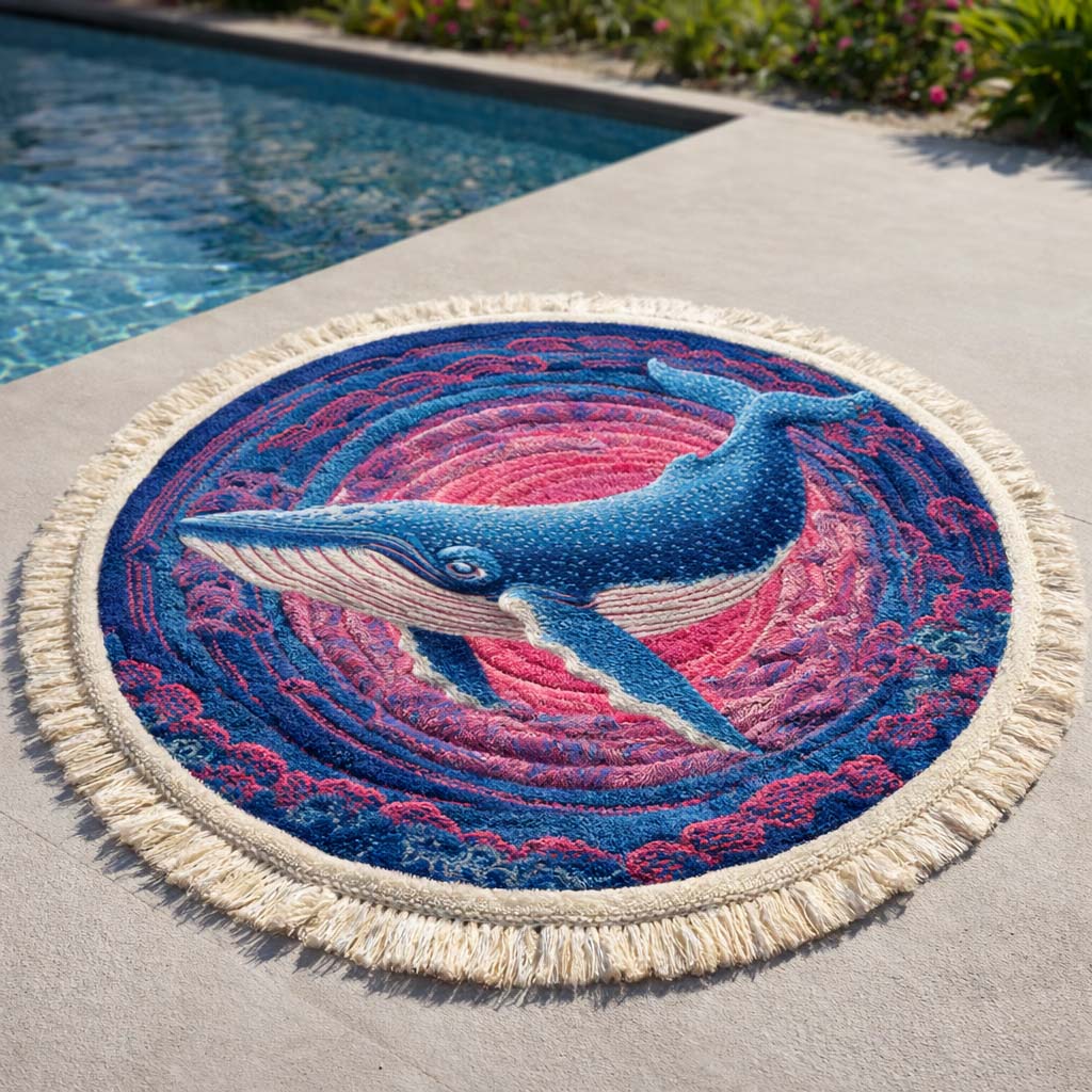 Ronde Walvis Strandhanddoek