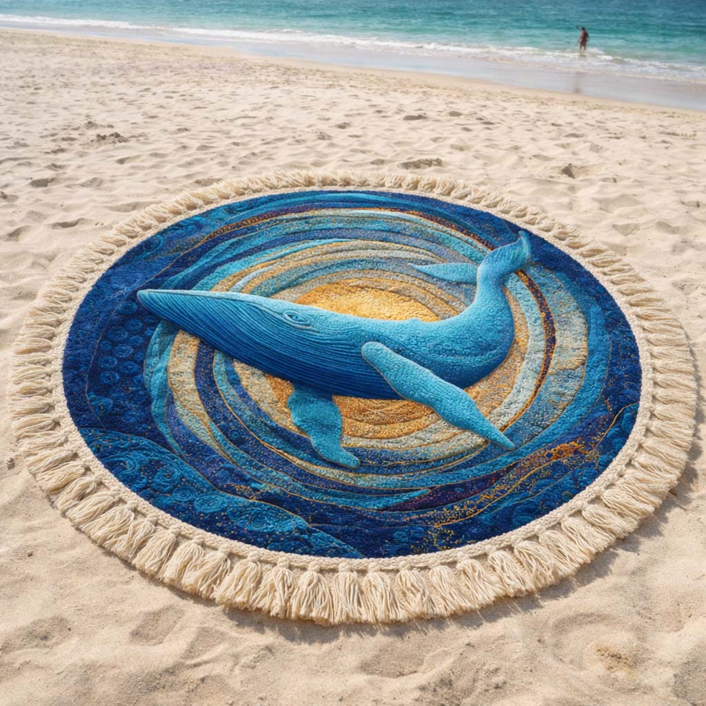 Ronde Strandhanddoek Gouden Huid