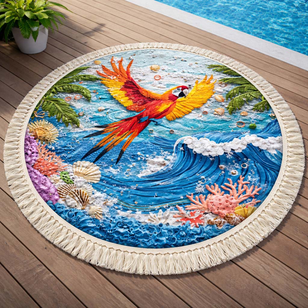 Ronde Ocean Strandhanddoek