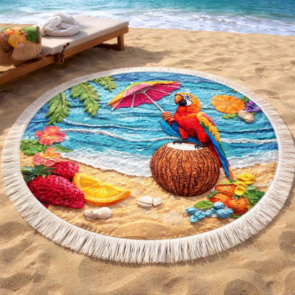 Ronde Strandhanddoek Fiesta