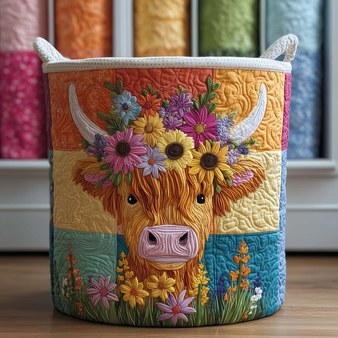 Gepolsterde Wasmand Floral Highland