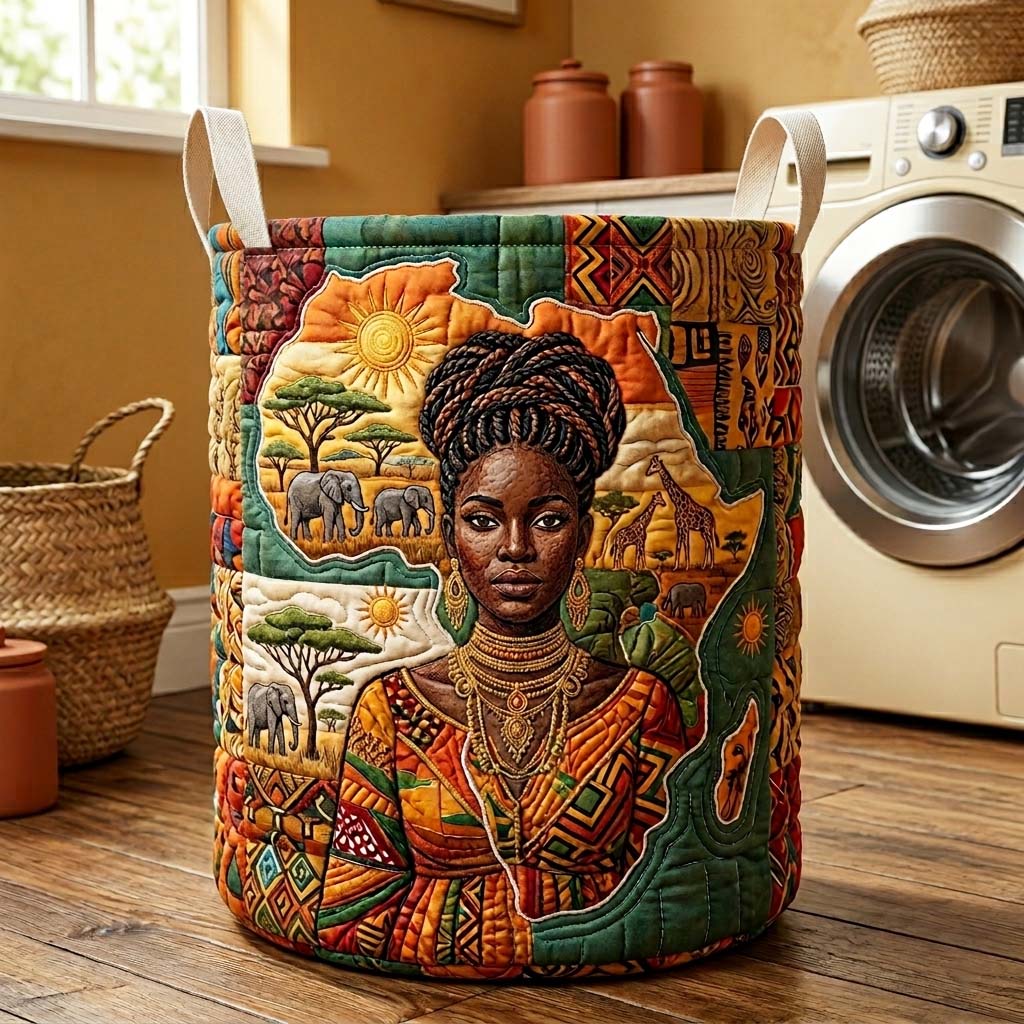 Gequilte Heritage Wasmand in Goud