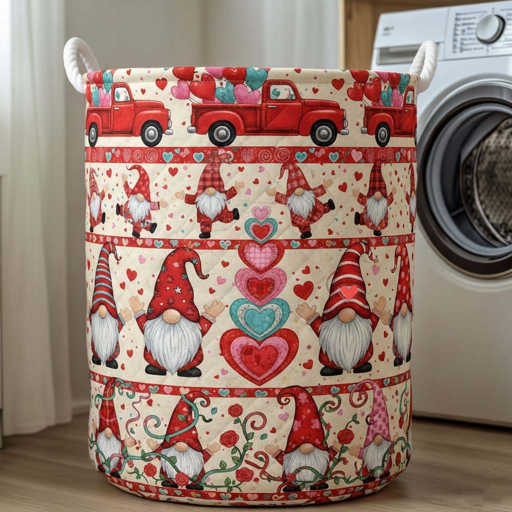 De Gnomes Houden van het Gevoerde Wasmand