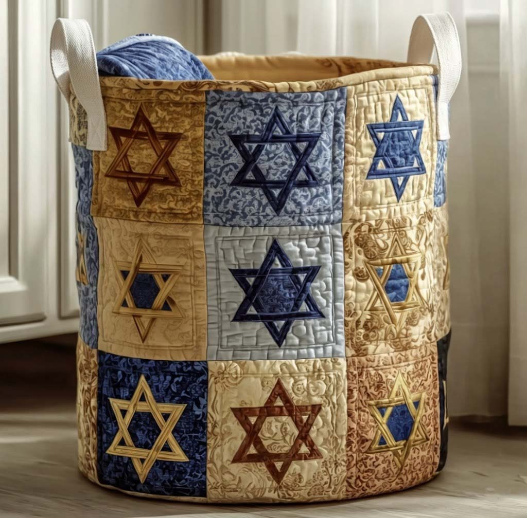 Gestoffeerde Davidster Wasmand