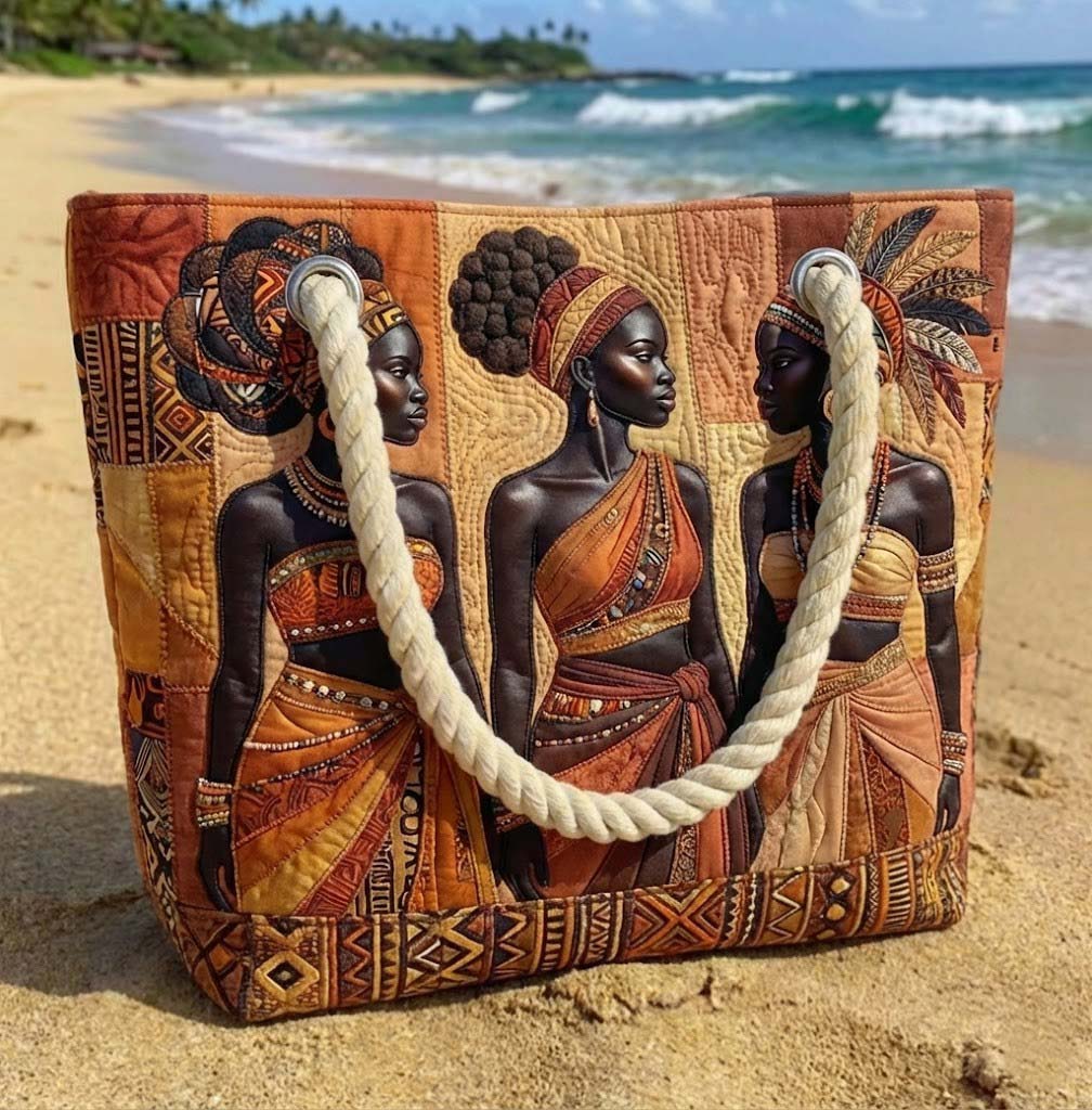 Gewatteerde Strandtas Melanin Queens
