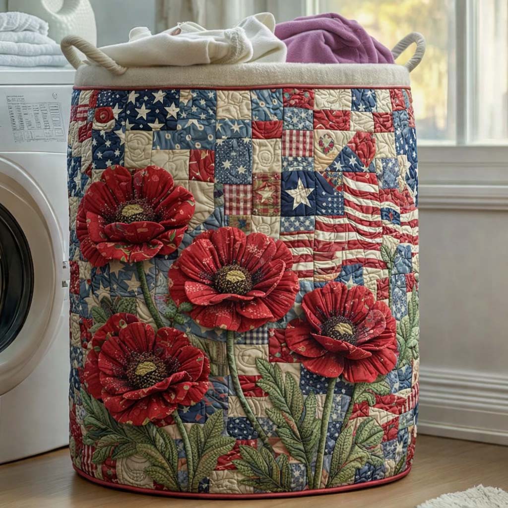 Liberty Poppy Gewatteerde Wasmand