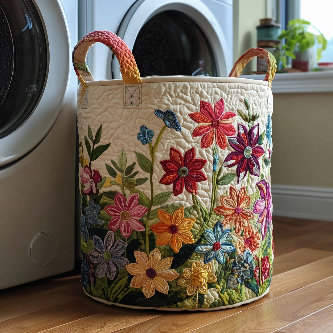Gequilt Wasmand Bloemenveld