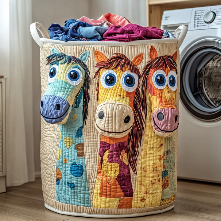 Gestoffeerde Wasmand Paard Funky