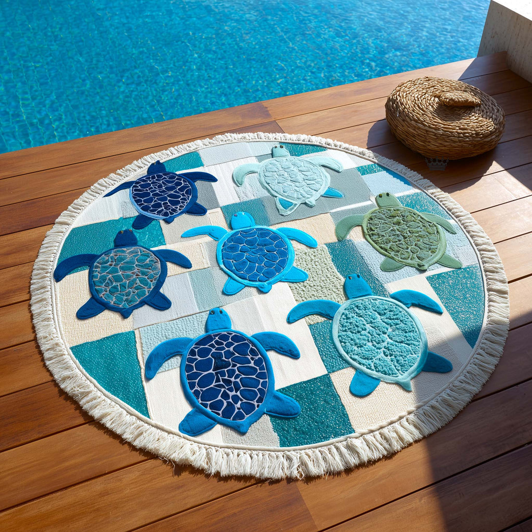 Ronde Strandhanddoek Tropic Nomad