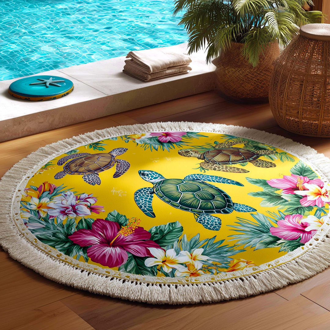 Ronde Strandhanddoek Tropic Nomad