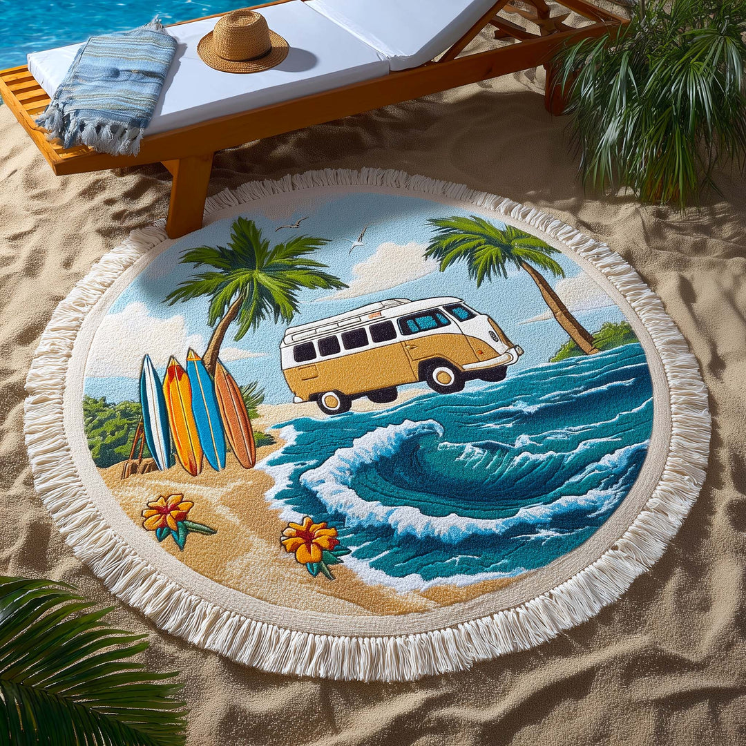 Ronde Strandhanddoek Sandy Haven