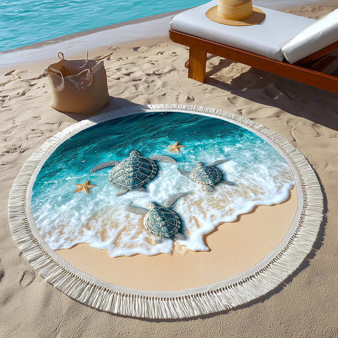 Ronde Strandhanddoek Sandy Haven