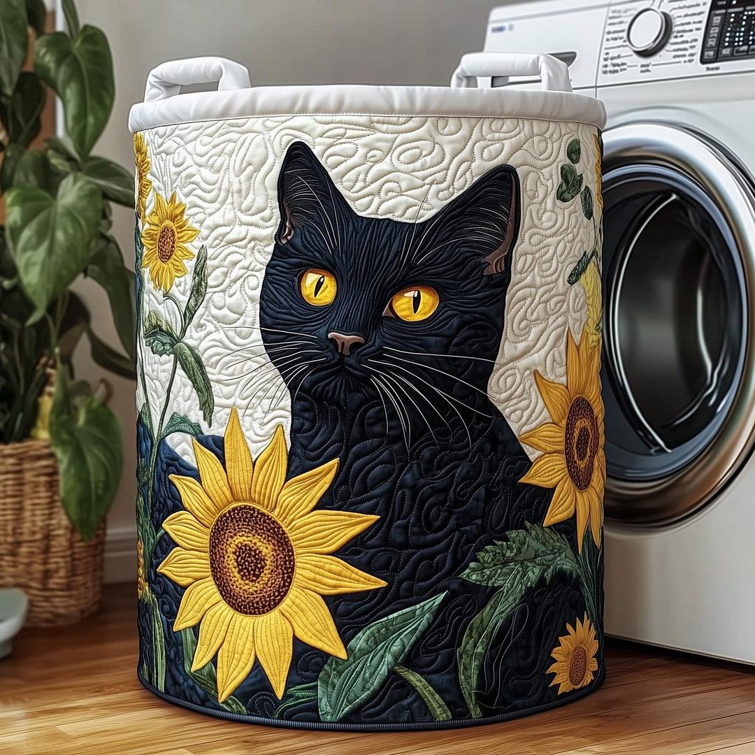 Gequilte Wasmand Kat Zonnebloem