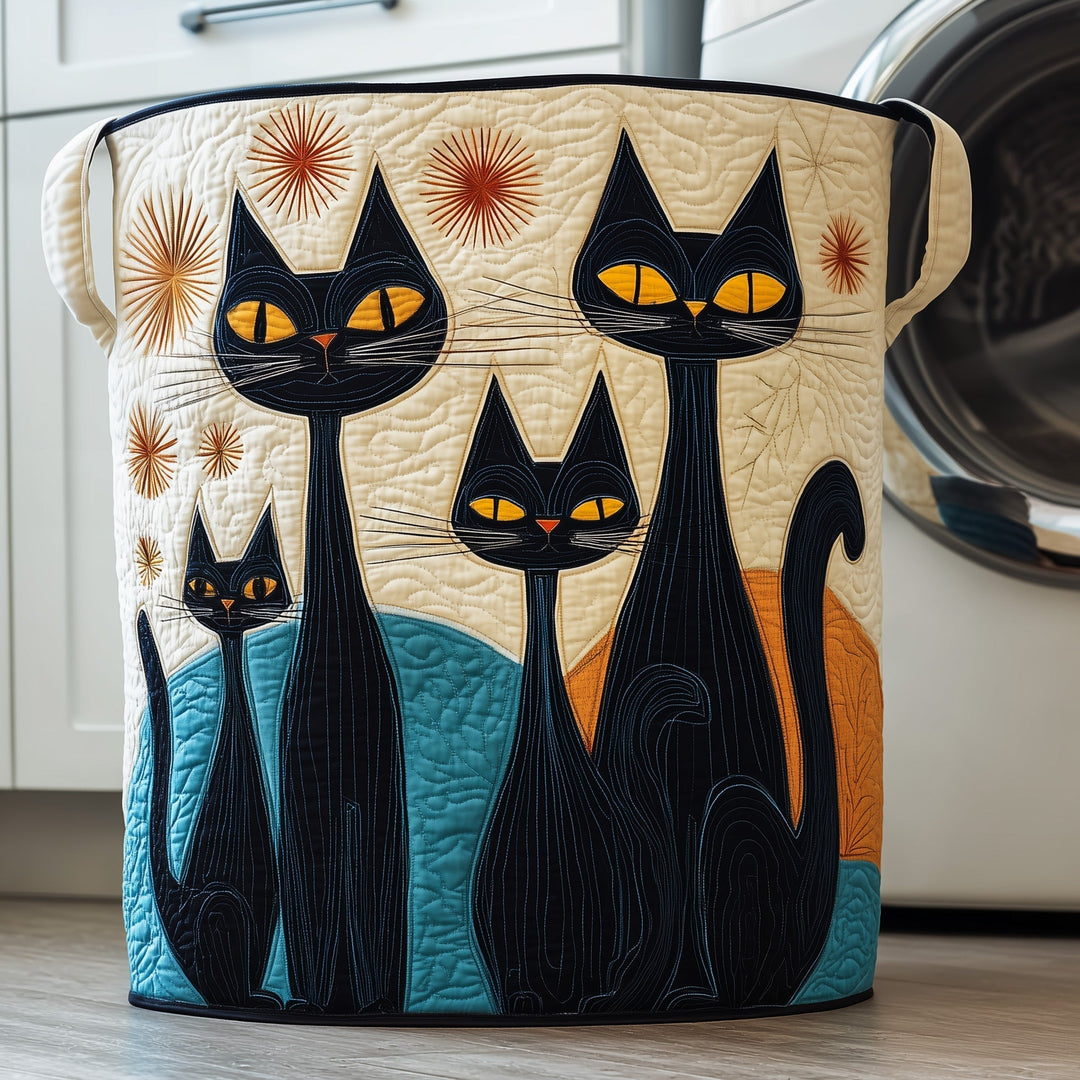 Gestoffeerde Wasmand Kat Fantasie