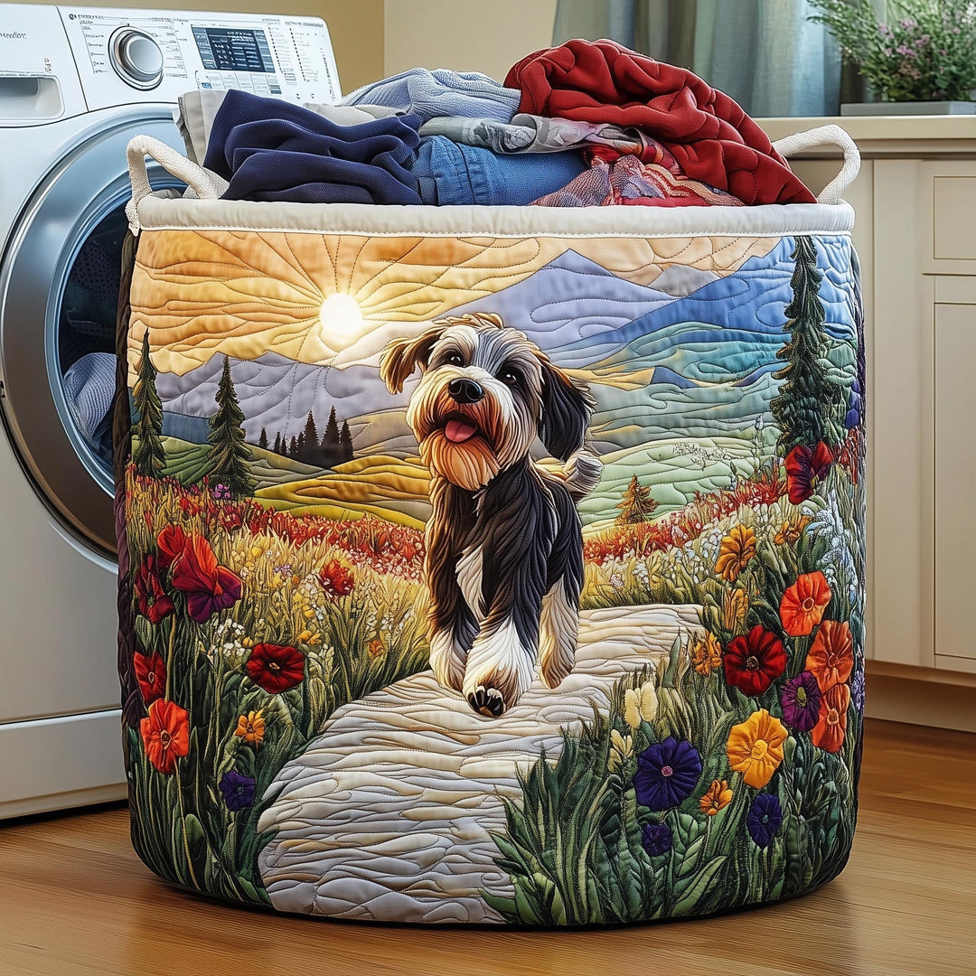 Gewatteerde wasmand Schnauzer Schattig