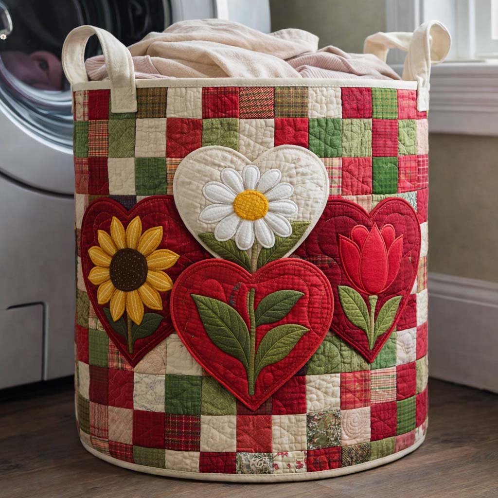 Bloemen Matelassé Wasmand Liefde