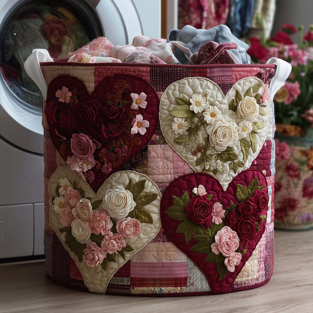 Gequilt Wasmand Bloemenliefde