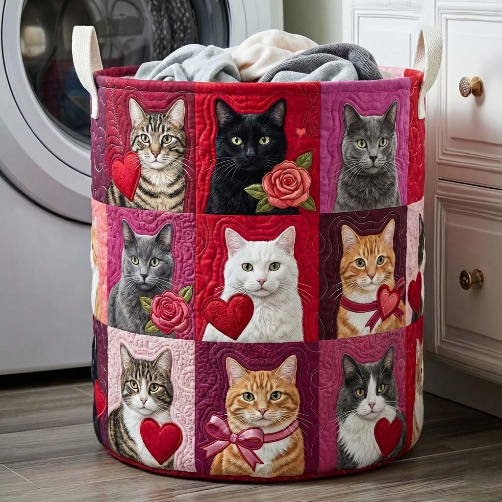 Gequilt Wasmand van Velours