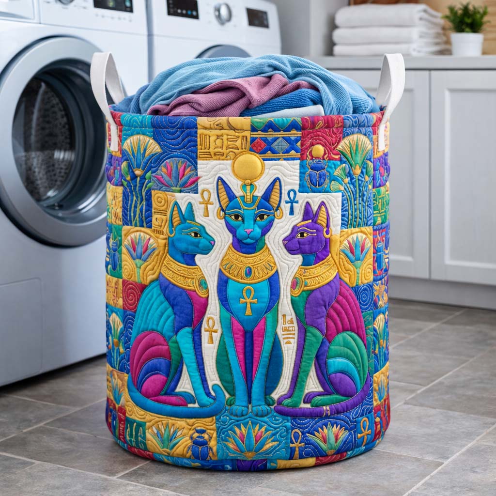Gestoffeerde Velours Wasmand