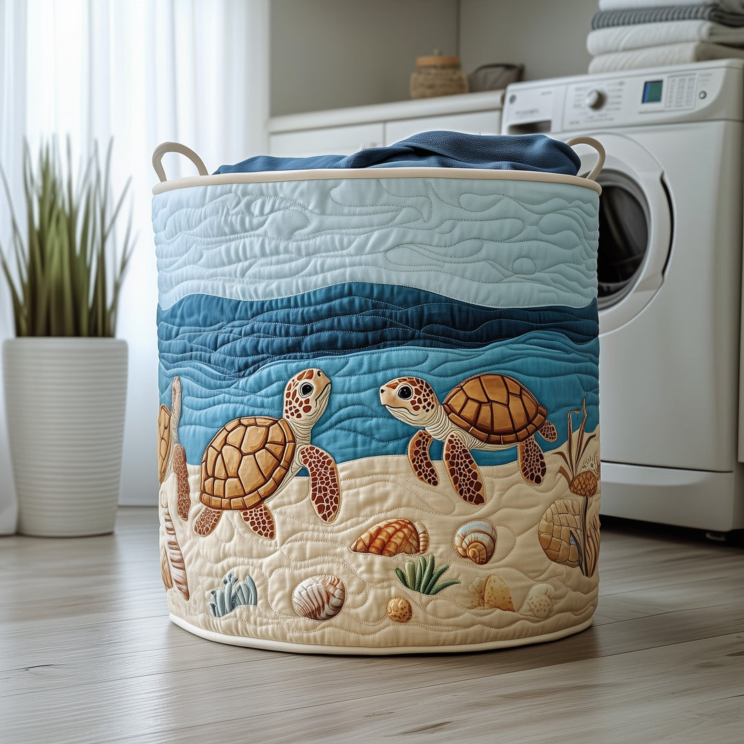 Gevoerde Wasmand Schildpad Oceaan